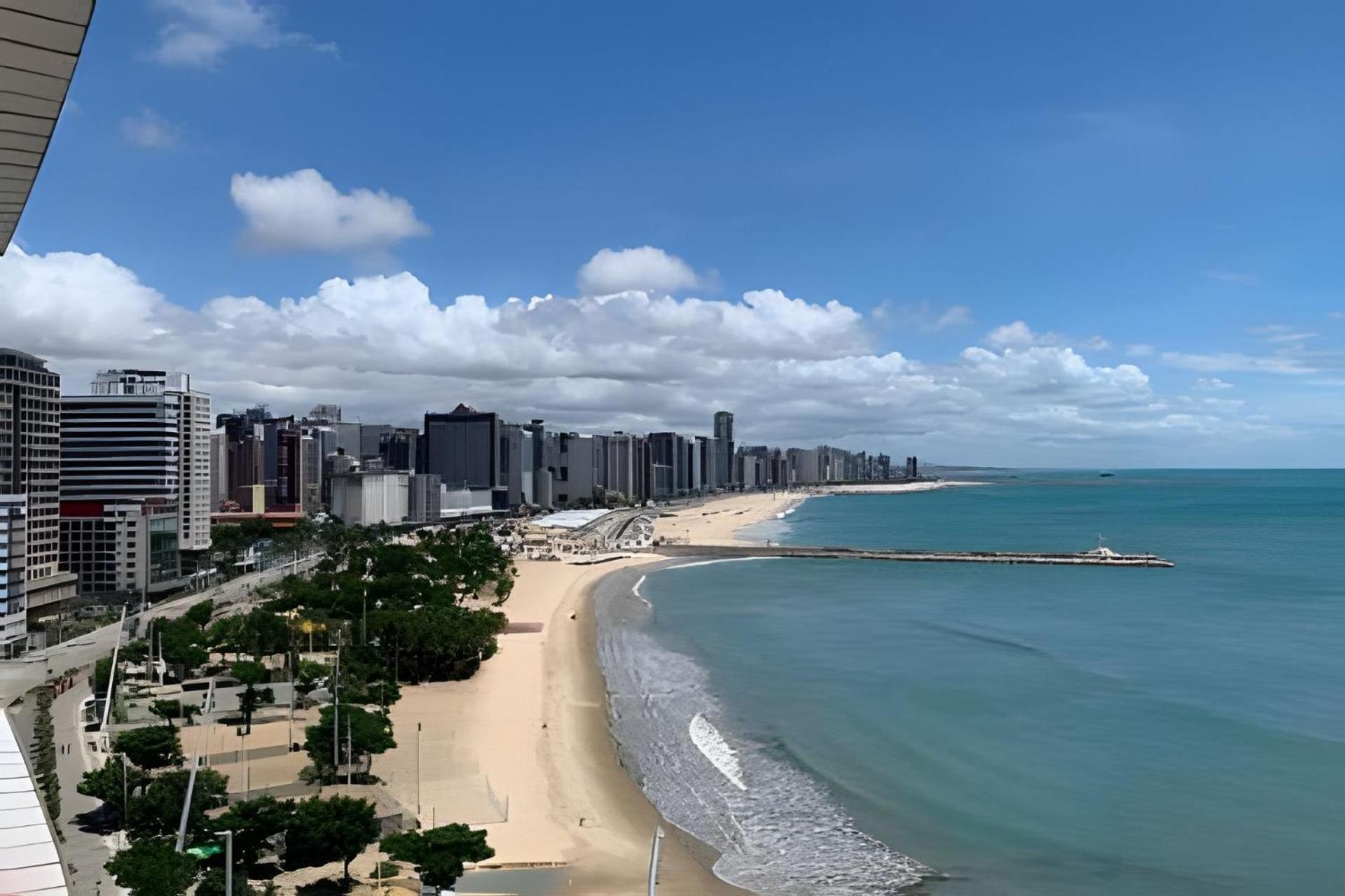 شقة Hosts Br - Flat Frente Mar Na Beira Mar فورتاليز المظهر الخارجي الصورة